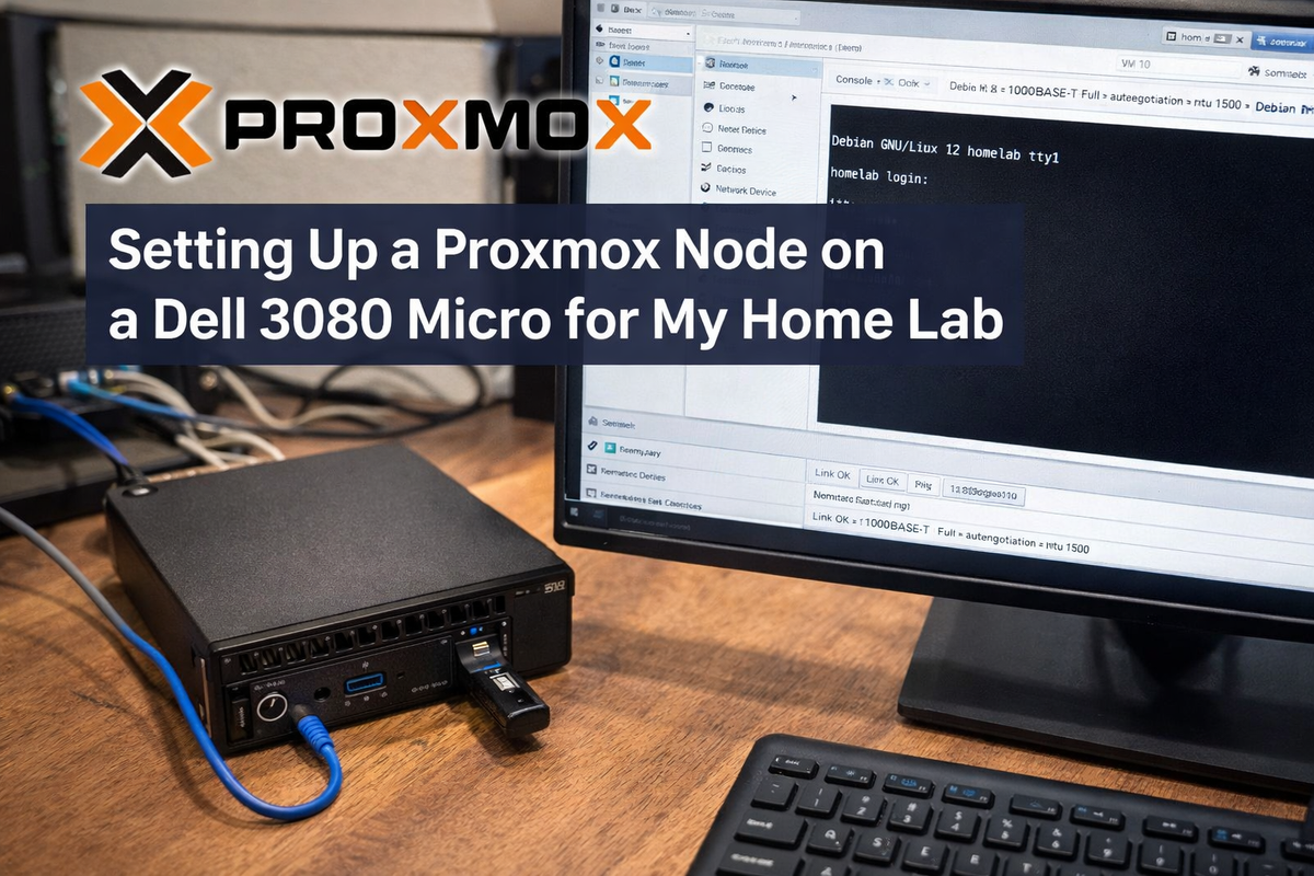 Installing Proxmox on a Dell OptiPlex 3080 Micro — A Home Lab Guide